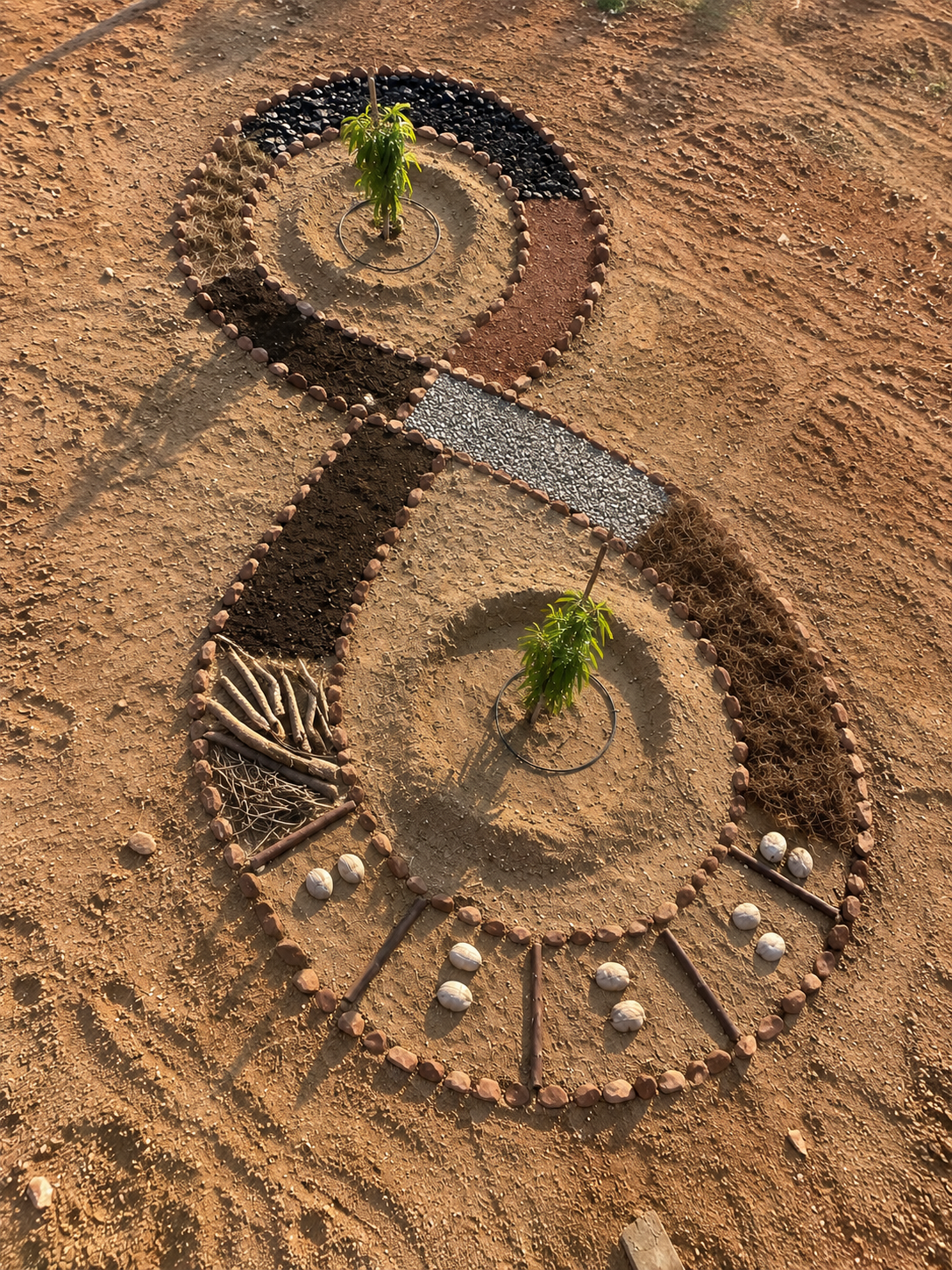 The Panchatatva barefoot walk at iPerFarm